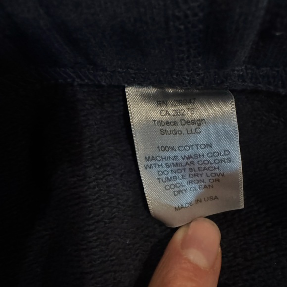 Nili Lotan navy drop crotch sweatpant size small - Picture 3 of 3